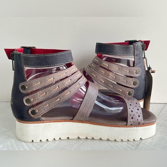 Women’s BedStu Artemia, Tonic Breeze Rustic Platform Gladiator Leather Sandals 9 - Picture 12 of 14
